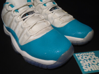 NIKE AIR JORDAN XI 11 RETRO LOW GG AQUA SAFARI WHITE TURBO GREEN