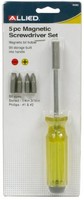Allied Tools 65063 5-piece Magnetic Screwdriver Set, Black, New, Free Shipping on sale Allied Tools 65063 5-piece Magnetic Screwdriver Set, Black, New, Free Shipping on sale