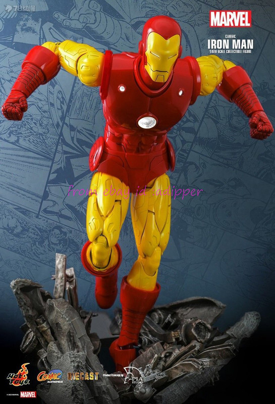 Perfect Hot Toys Cms014 1/6 Classic Iron Man Marvel Comics Deluxe
