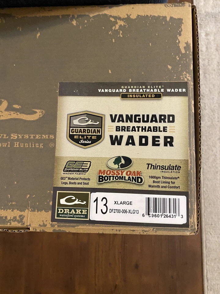 Nuevo Drake Waterfowl Vanguard Elite Waders 13 XL Foto 4 de 4