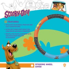 Scooby Doo Leather Steering Wheel Cover Universal Size For Car Suv 14.5-15.5