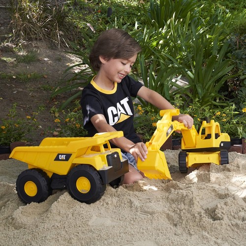 CAT Construction Toys Construction Tough Rigs 15" Dump Truck & Excavator Set ... - Picture 4 of 7