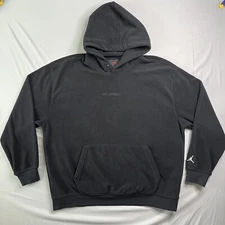 NIKE Air Jordan Hoodie XL Mens Black Plush Fleece Jumpman  Sweatshirt Essentials