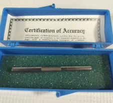 Deltronic .1880 Gage Pin Class X With Certification of Accuracy