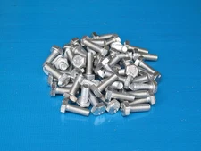 50 Pack. 1/4 x 3/4" BSF Bolts (Setscrews) High Tensile Steel, Bright Zinc Plated