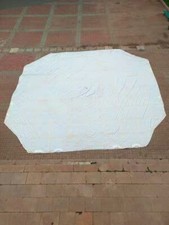 1Pc 8-Sided Gray-White Square Military Parachute Cloth Size 8.1 x 8.7m, "-2"