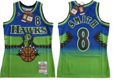 New 1996-97 Steve Smith #8 Hawks Mens Sizes Mitchell & Ness Swingman Jersey $130