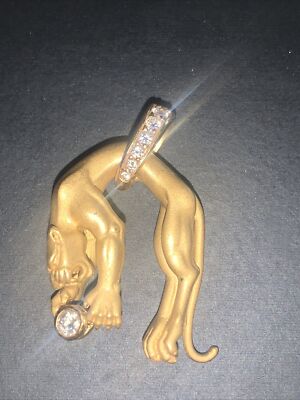 carrera y carrera edler Schmuck Panther Anhänger mit Diamant     fast 12grs