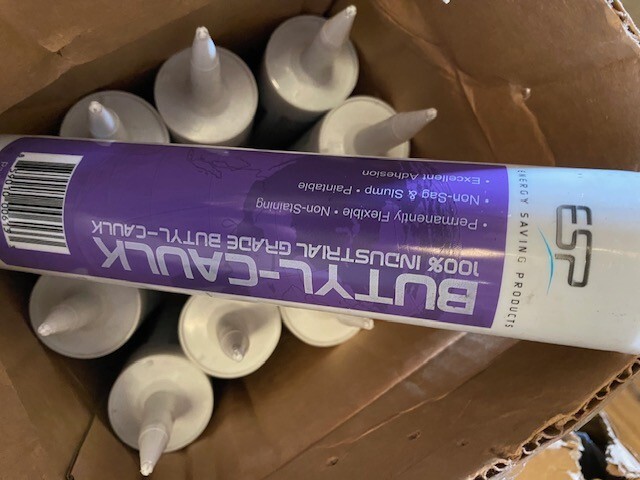 (10 PACK) ESP Butyl Caulk Gray  7757GC, 100% Industrial Grade