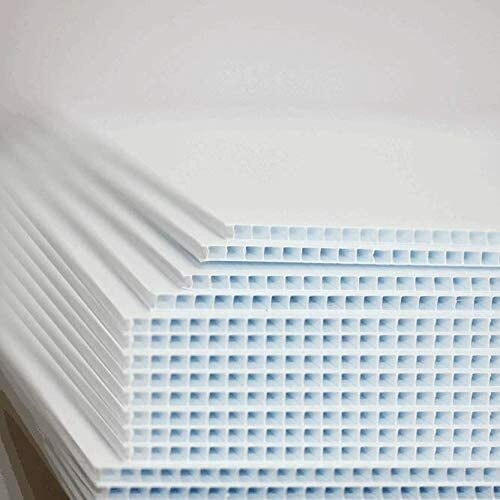 100 Blank Signs 24" x 18" x4 mm White corrugated plastic, bundles of 100 pieces