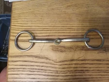 Used loose ring  snaffle bit 5 1/4 mouth handmade 