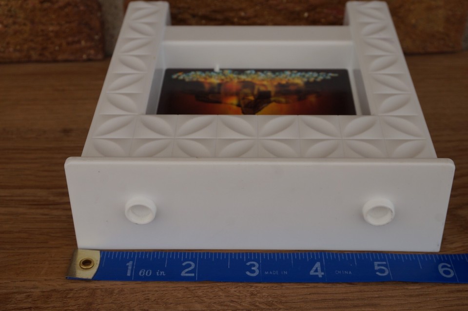 BARBIE Doll Furniture Dream House White FIREPLACE Mantel Shelf Living