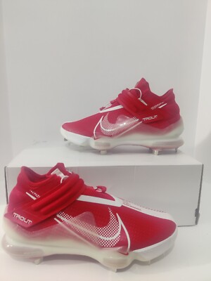 Nike Mens Force Zoom Mike Trout 7 Red Baseball Metal Cleats  display picture 1
