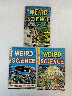 WEIRD SCIENCE Numbers 1-3 EC Comics