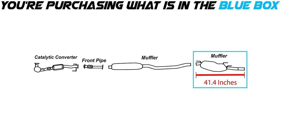 Silenciador de escape trasero de acero inoxidable se adapta a: 1999-2003 Saab 9-5 2,3 L Turbo Foto 2 de 4