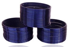 Pretty 36 PCS Blue Color Metal bangle bracelet For Girls and Women