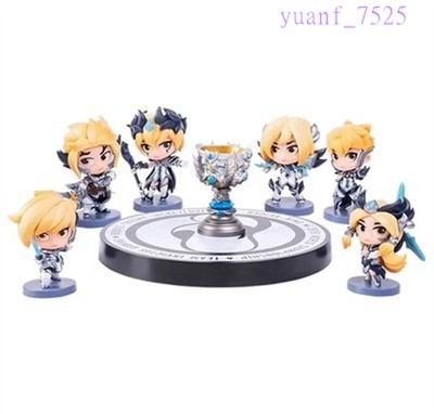 Authentic LOL IG Champion Kaisa LeBlanc Figures Trophy Stock 7Ps Complete Set