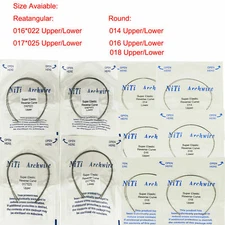 Dental Orthodontic Niti Arch Wire Reverse Curve Round/Rectangular Upper/Lower