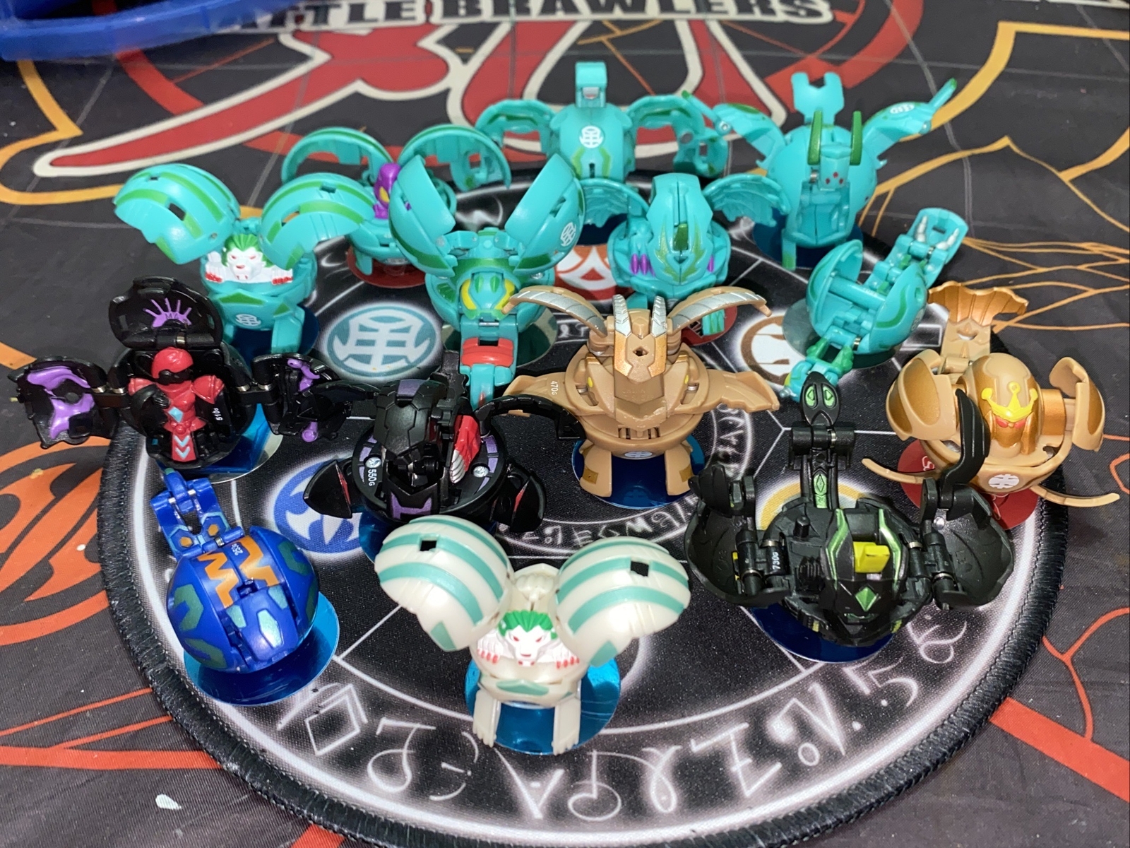 Bakugan Lot of 14 Ventus Bee Striker Apollonir Ravenoid Foxbat Sirenoid HTF