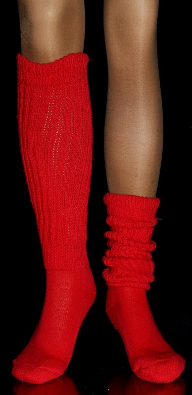 Slouch Socks Warm Knee Scrunch Hooters Uniform Soccer Run Walk Yoga Gym Ski