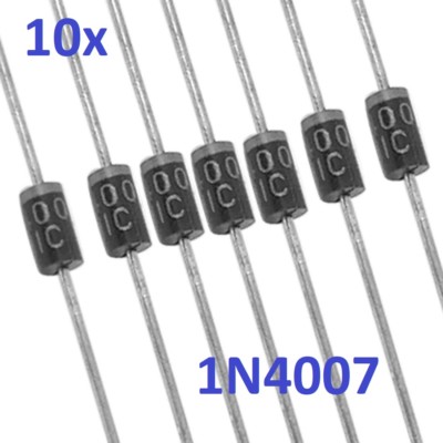 10 x 1N4007 Diode Gleichrichterdiode 1000V 1A
