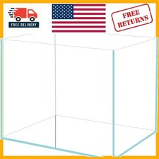 Stunning 5.9x4.3x5.1in Rimless Glass Fish Tank - Ideal for Mini Aquascapes