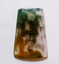 48.35 Cts Natural Moss Agate Cabochon Loose Gemstone 41.4X27.6X4MM 36