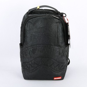 Vol de nuit Sprayground G800 Requin DLXV Sac en cuir zippé Sac à dos Unisexe Noir