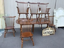 64226   Thomasville Cherry Dining Table w/ leaf  +  6 Chair s