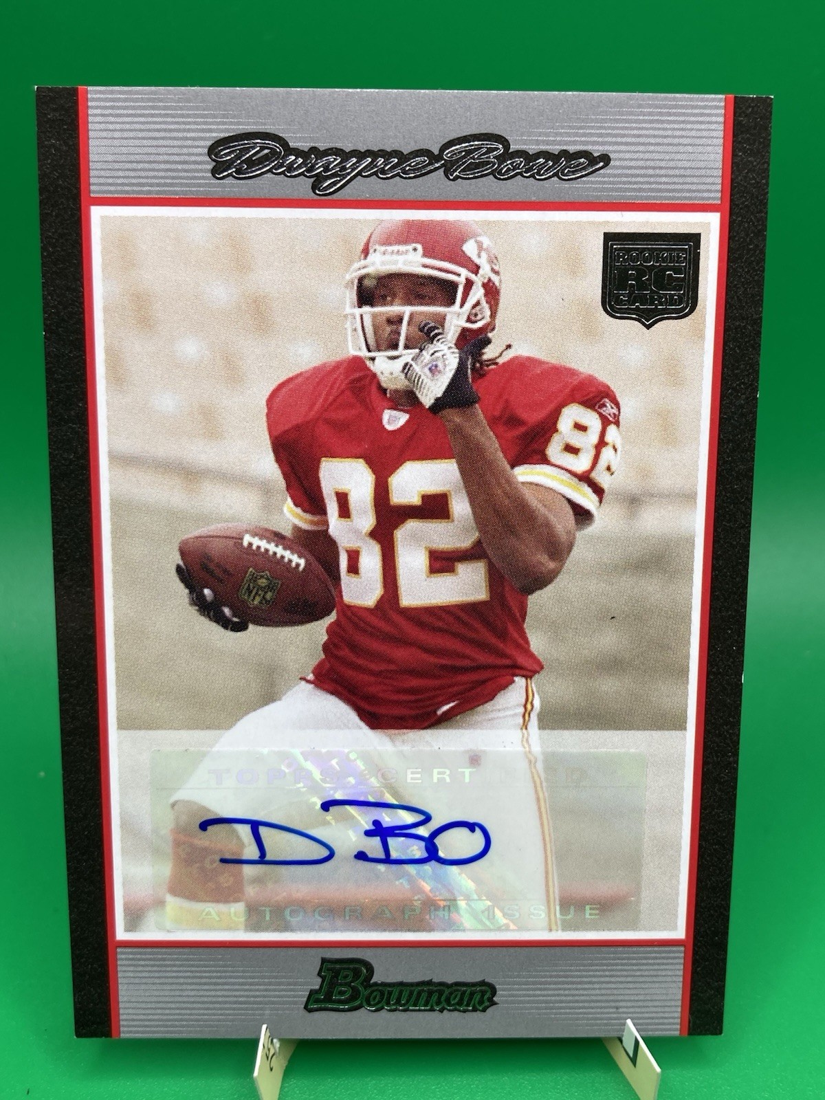2007 Bowman DWAYNE BOWE Autograph /199 #BAV-DB Rookie Auto Chiefs SP