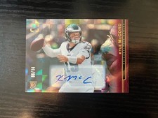 Kyle McCord 2025 Panini Photogenic Maroon FOTL Auto RC 6/14 #182 Eagles