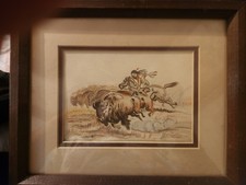 albert white signed native american painting