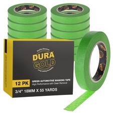 Green Automotive Masking Tape 3/4" 0.7" x 55 Yards Case of 48 Case of 48