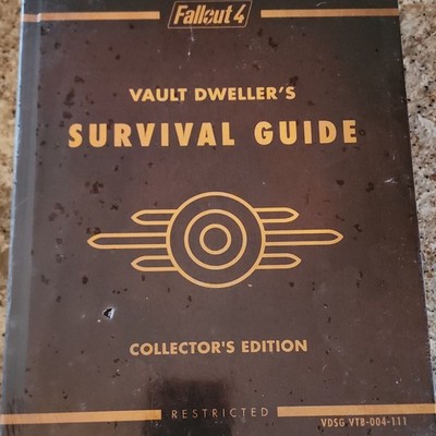Bethesda Fallout 4 Collector's Edition Strategy Guide Poster Map Schematics
