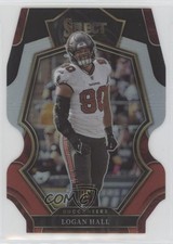 2022 Panini Select Premier Level Black & Red Prizm Die-Cut Logan Hall #193 0ym4