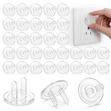 200 Pcs Clear Plastic Outlet Covers - Safe Plug Proofing Kit for Home, Office, S