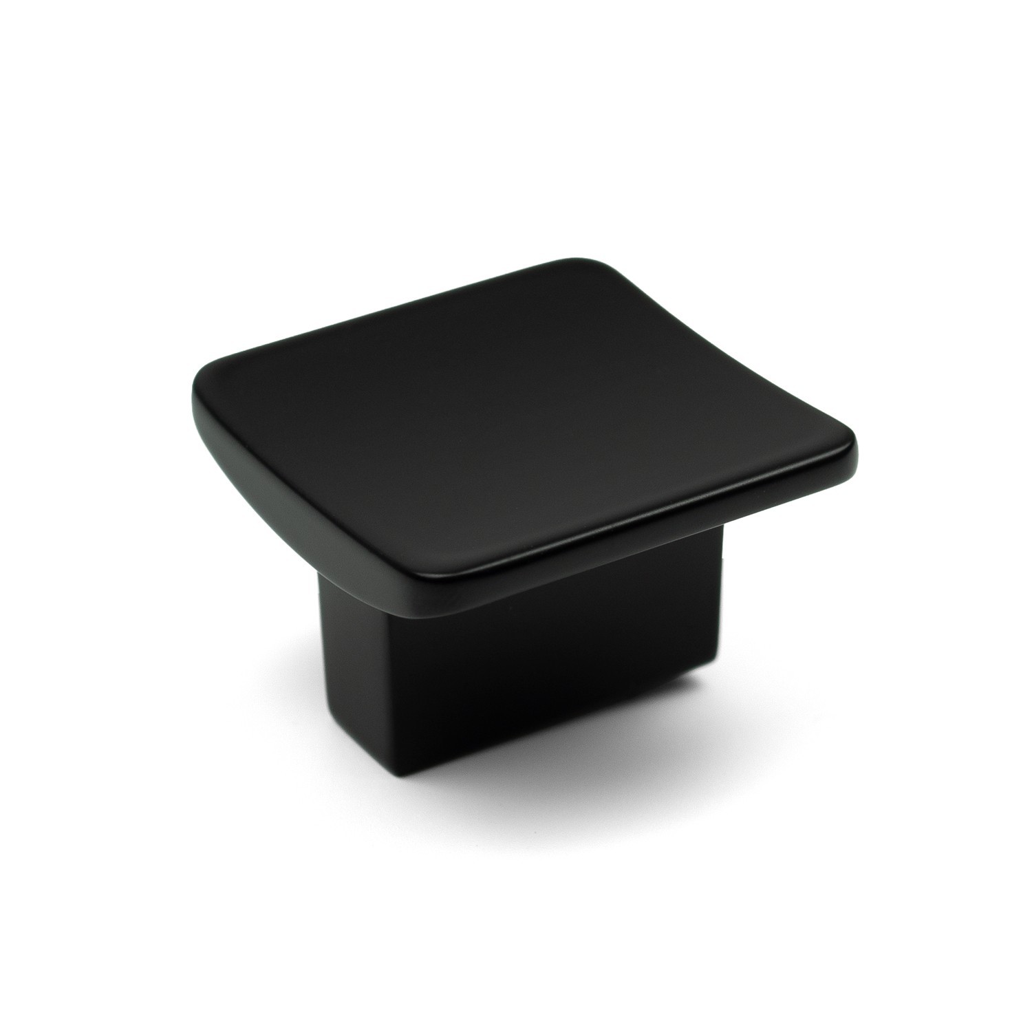 Matt Black Small Square Kitchen Cabinet Knob Drawer Bathroom Pulls DIY