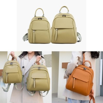 Fashion Pu Leather Backpack School Bag Bookbag Travel Daypack for Teenager
