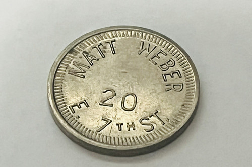 Matt Weber 20 East 7th St 25 Cents In Trade St Paul MN Minnesota Tavern Token