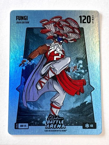 Bo Jackson Battle Arena ‘Fungi’ Kawhi Leonard Blue Ice Battlefoil #BBF-91