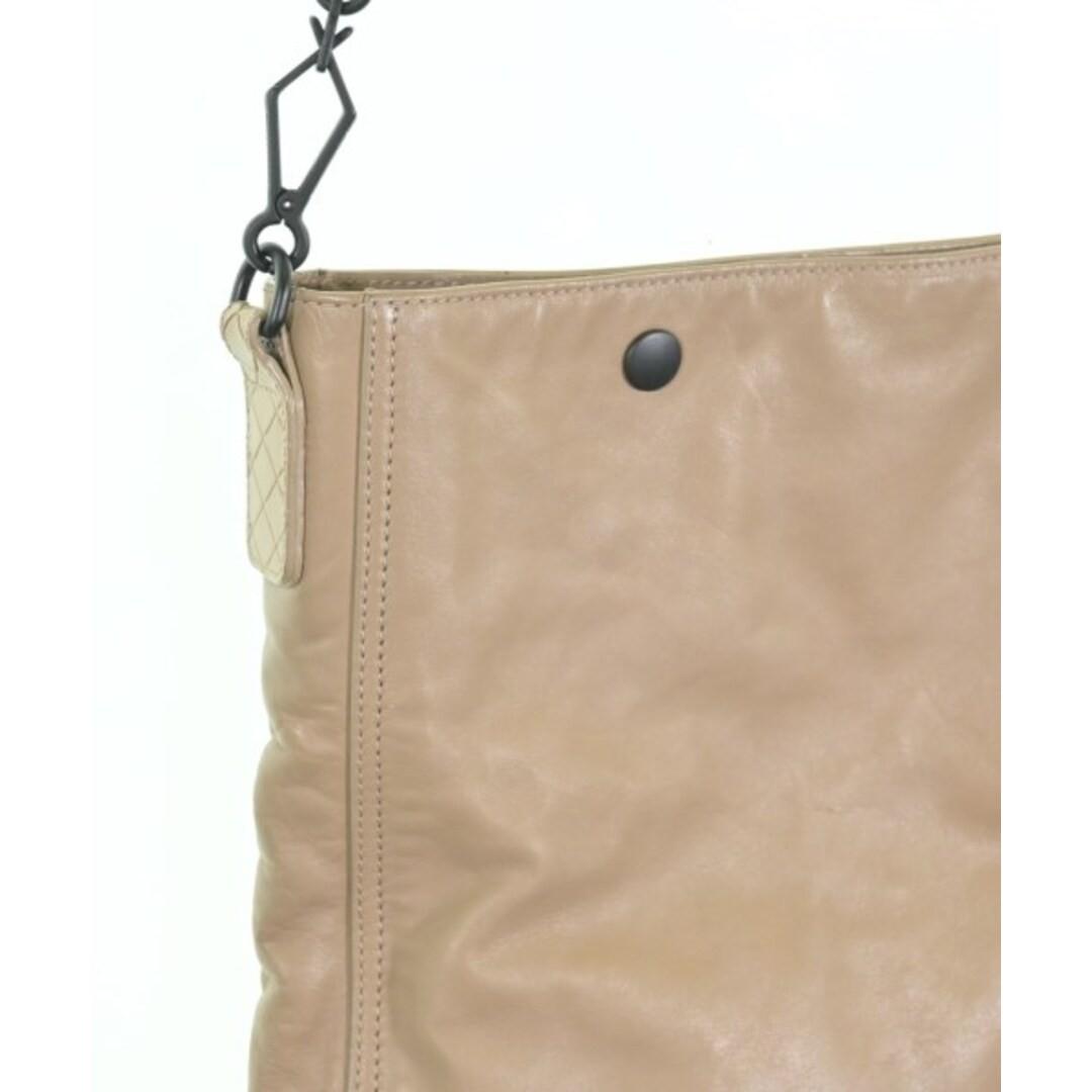 Bottega Veneta Shoulder Bag Leather Beige Interior Pocket Women's Authentic thumbnail 7