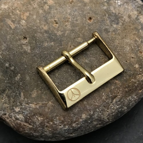 16mm Rodania Yellow Gold-Tone nos Unused Vintage Watch Band Buckle - Picture 4 of 4