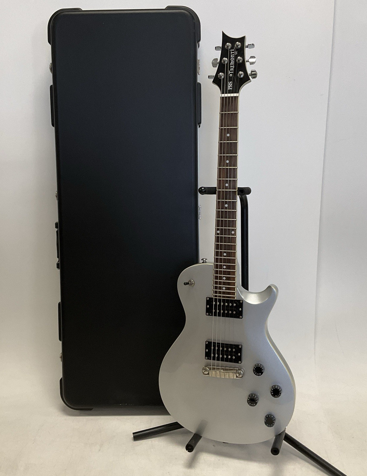 2003 PRS Paul Reed Smith Mark Tremonti SE Guitar Silver Road Runner Case Korea