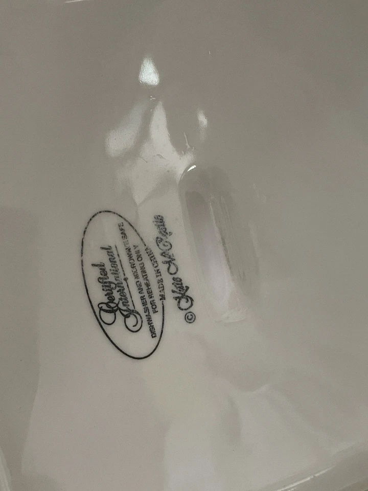 Plato cuadrado Kate McRostie langosta mariscos frescos 9 x 9 certificado internacional Foto 2 de 4