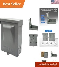 60 Amp Disconnect 120/240VAC Non-Fuse AC Disconnect Box Outdoor Waterproof Br...