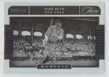 2022 Panini Three and Two Moments 6/150 Babe Ruth #M-4 HOF