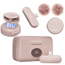 Wireless Lavalier Microphone Mini Mic for iPhone 17 16 15 pro max Android Phone