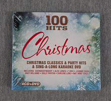Christmas 100 Hits 4 CD Karaoke DVD Digipak set 2016 Demon Music NEW