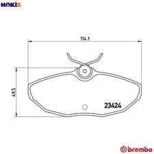 BRAKE PAD SET DISC BRAKE P 36 013 FOR DAIMLER JAGUAR AJ8FT 4.2L 8cyl SUPER EIGHT