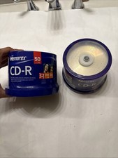 2x 100 MEMOREX Music CD-R 2 50 Packs Spindle 52X 700MB 80min Blank CD SEALED